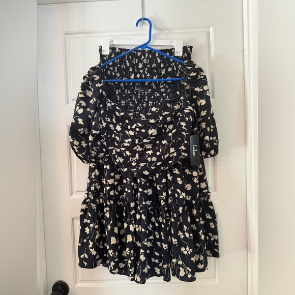 Lulus Two-Piece Skirt Set with Skirt and Crop Top Size S - Picture 1 of 13